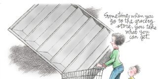 Editorial Cartoon: Empty Shelves Empty Shelves