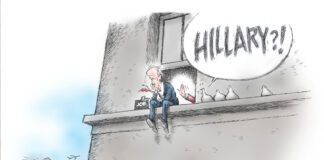 Editorial Cartoon: Hillary Ready to Take Joe’s Place Hillary Clinton