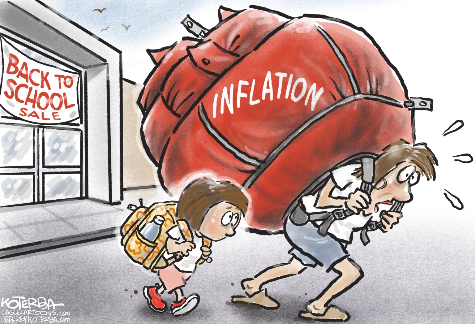 Editorial Cartoon: Back to School With Inflation - The Independent | News  Events Opinion More