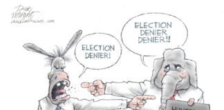 Editorial Cartoon: Election Denier Election Denier -By Dick Wright