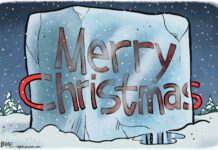 Editorial Cartoon: Frozen Christmas Frozen Christmas - By Rick McKee
