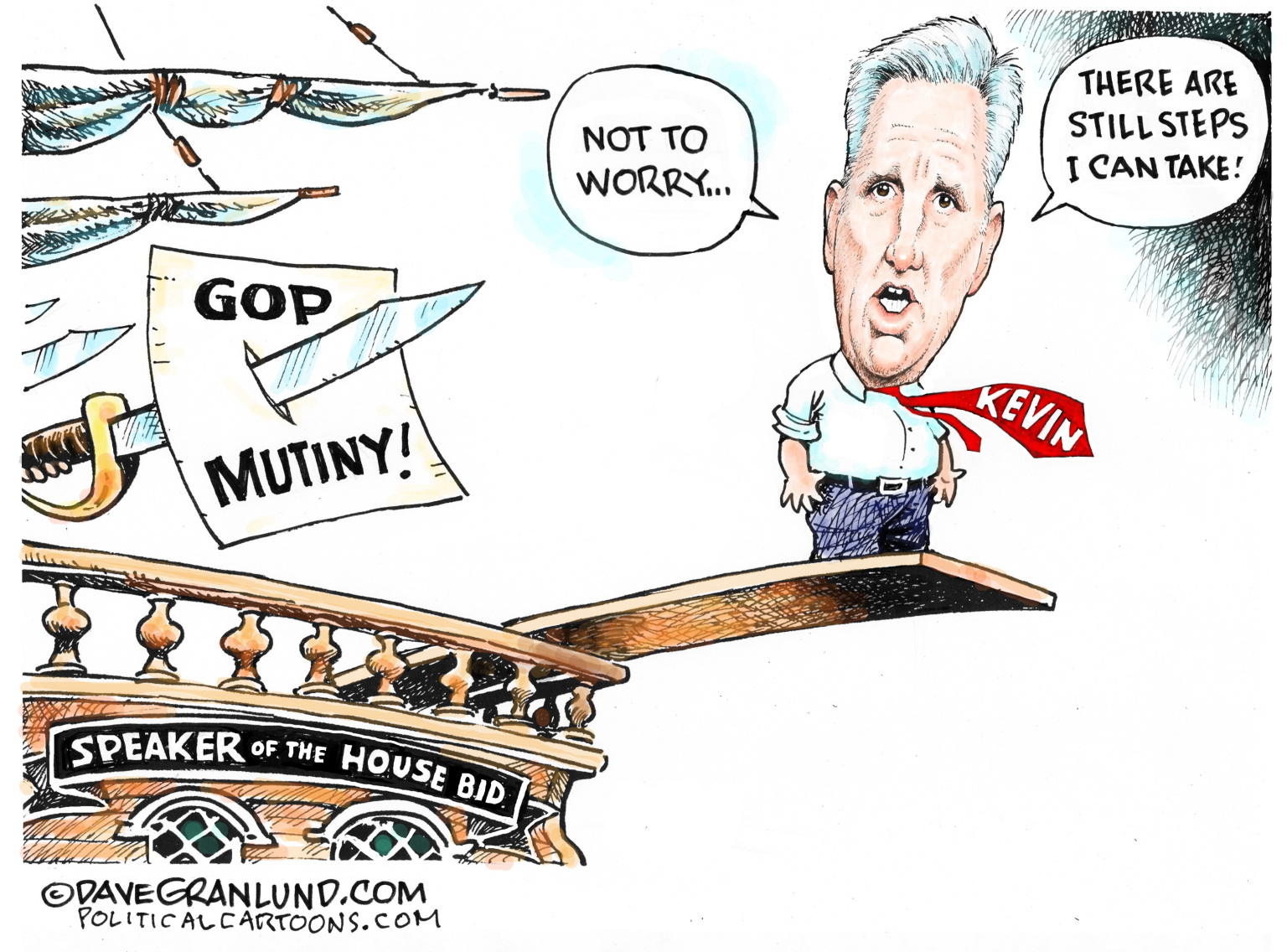 McCarthy And GOP Mutiny - By Dave Granlund