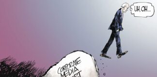 Editorial Cartoon: Media Support Media Support - By Rivers