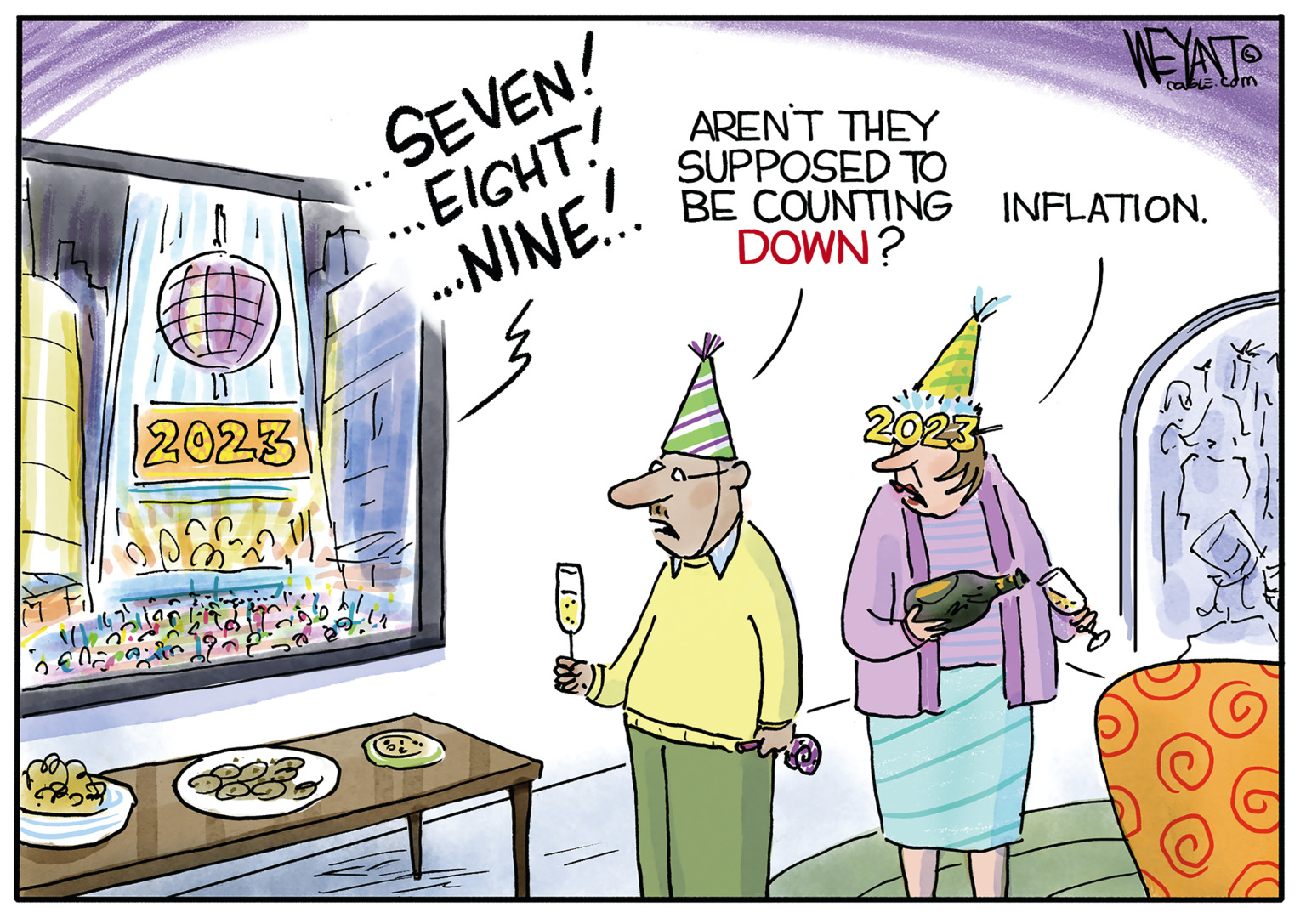 New Year's Inflation - By Christopher Weyant