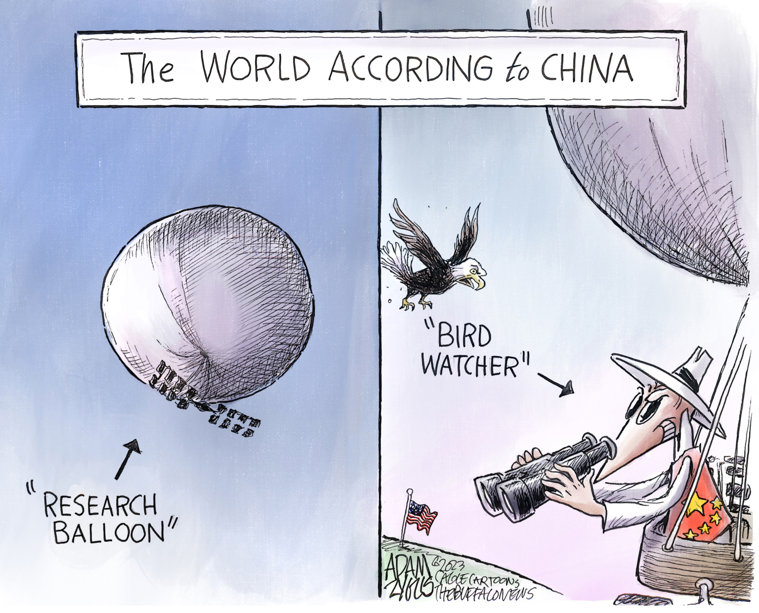 Editorial Cartoon: Chinese Balloon - The Independent | News Events Opinion  More