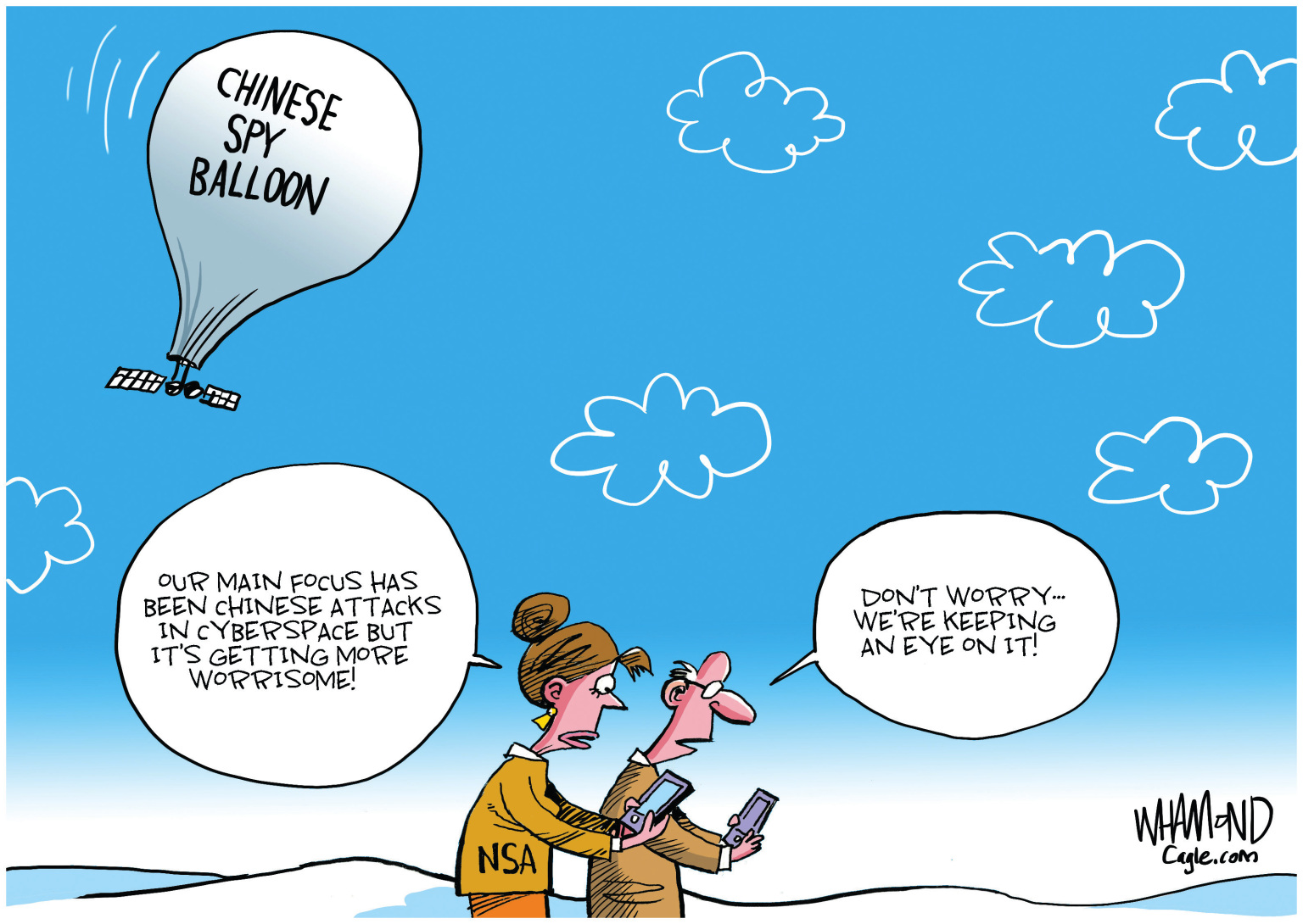 Editorial Cartoon: Chinese Spy Balloon - The Independent | News Events  Opinion More