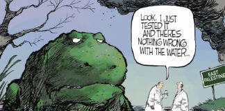 Editorial Cartoon: East Palestine Water East Palestine Water - By Rivers