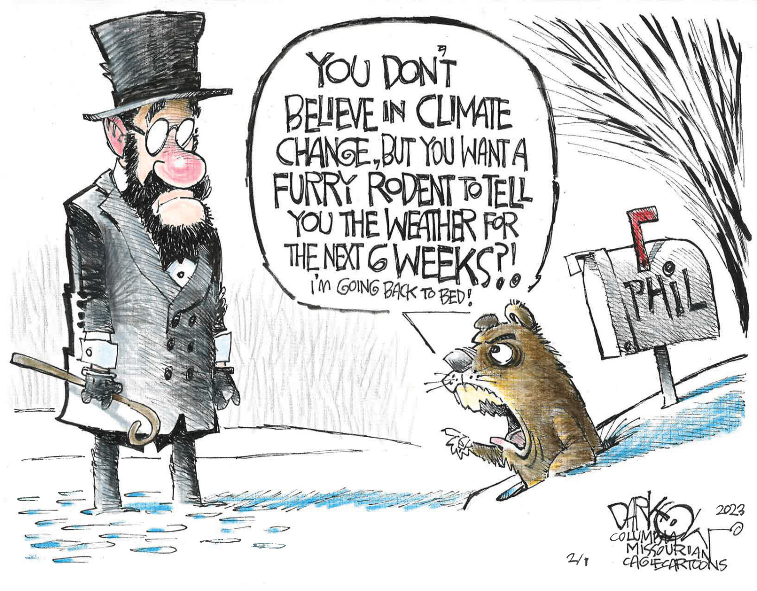 Groundhog Doesn't Know - By John Darkow