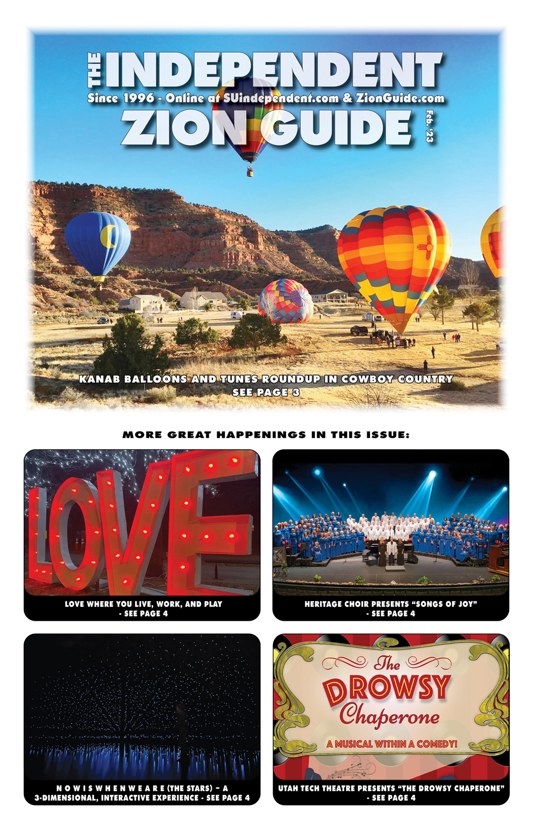 FEBRUARY 2023 Independent & Zion Guide | Southern Utah News & Events