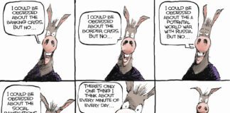 Editorial Cartoon: What Obsession? What Obsession - By Rivers