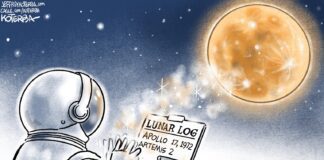 Editorial Cartoon: Back to the Moon Back to the Moon - By Jeff Koterba