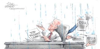 Editorial Cartoon: Classified Documents Leak Classified Documents Leak - By Dick Wright