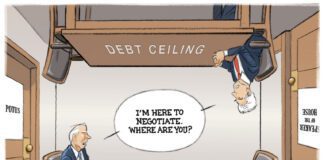 Editorial Cartoon: Debt Limit Federal Budget Negotiations Debt Limit Federal Budget Negotiations - By R.J. Matson