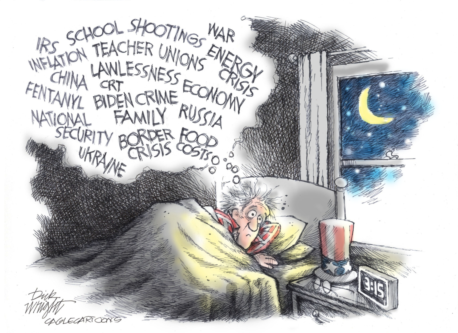 Uncle Sam Can't Sleep - By Dick Wright