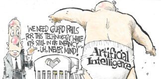 Editorial Cartoon: Guardrails for AI Guardrails for AI - By John Darkow