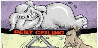 Editorial Cartoon: Raising the Debt Ceiling Raising the Debt Ceiling - By Monte Wolverton
