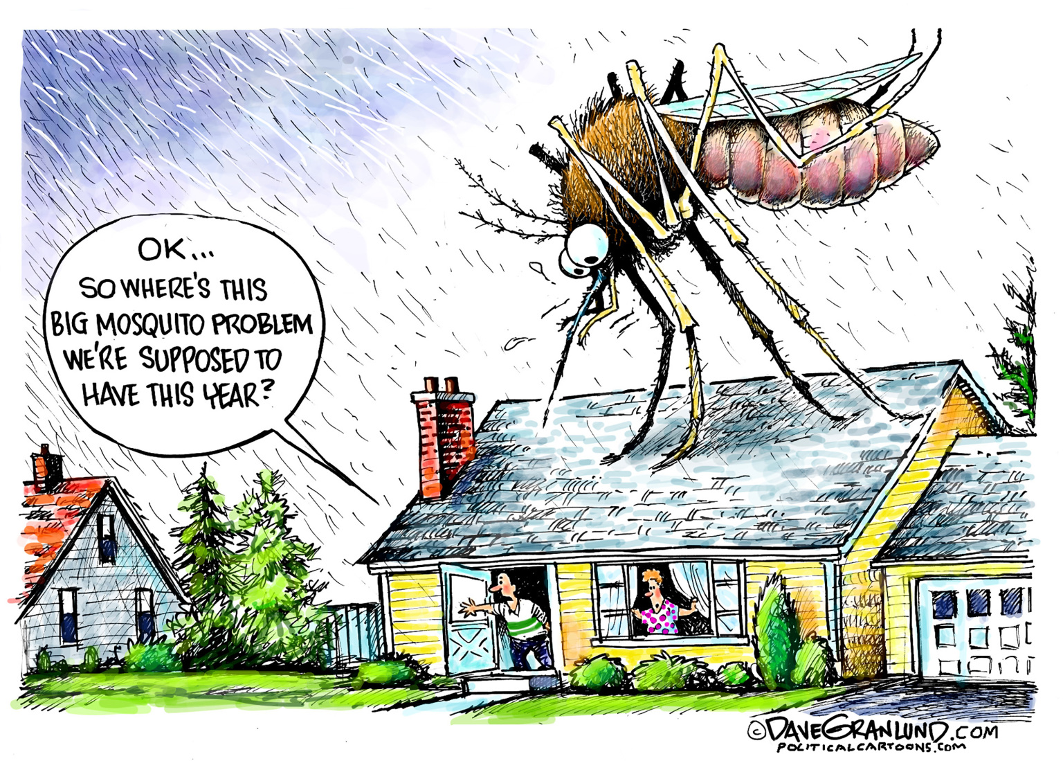 Big Mosquito Problem - By Dave Granlund