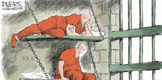 Editorial Cartoon: Whistleblower Jailbird Whistleblower Jailbird - By Rivers