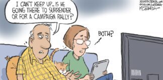 Surrender or Campaign Rally - By Jeff Koterba