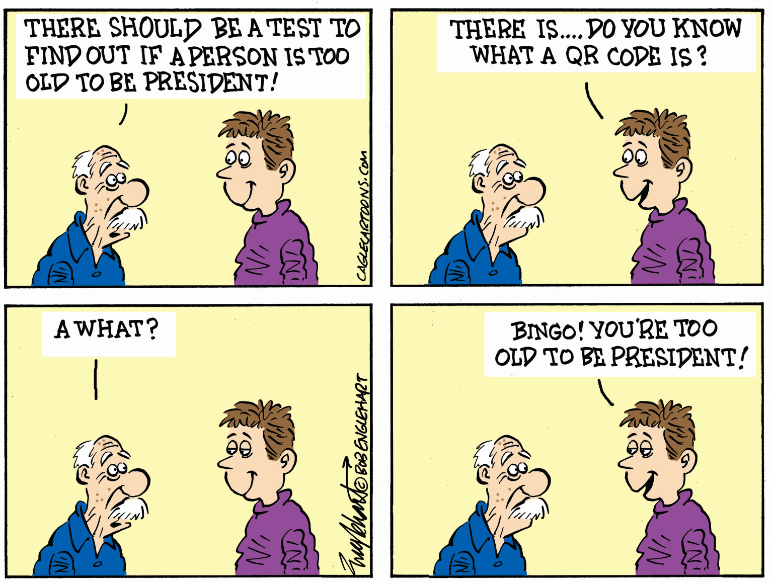 A Test For The Presidency - By Bob Englehart
