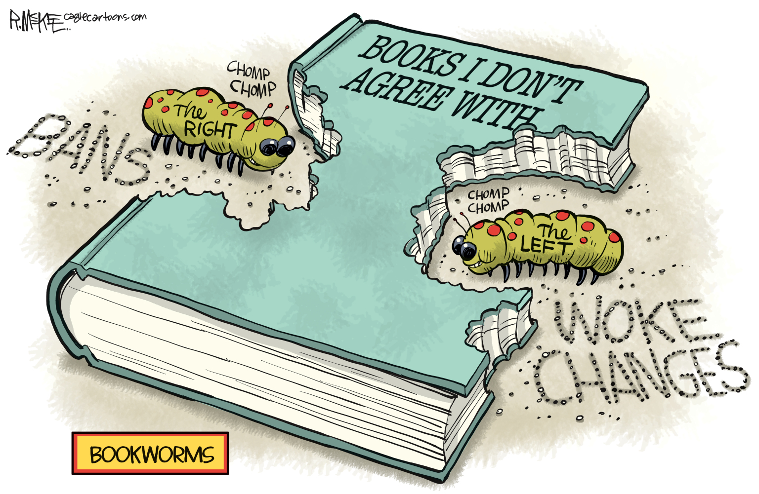 Bookworm Attacks - By Rick McKee