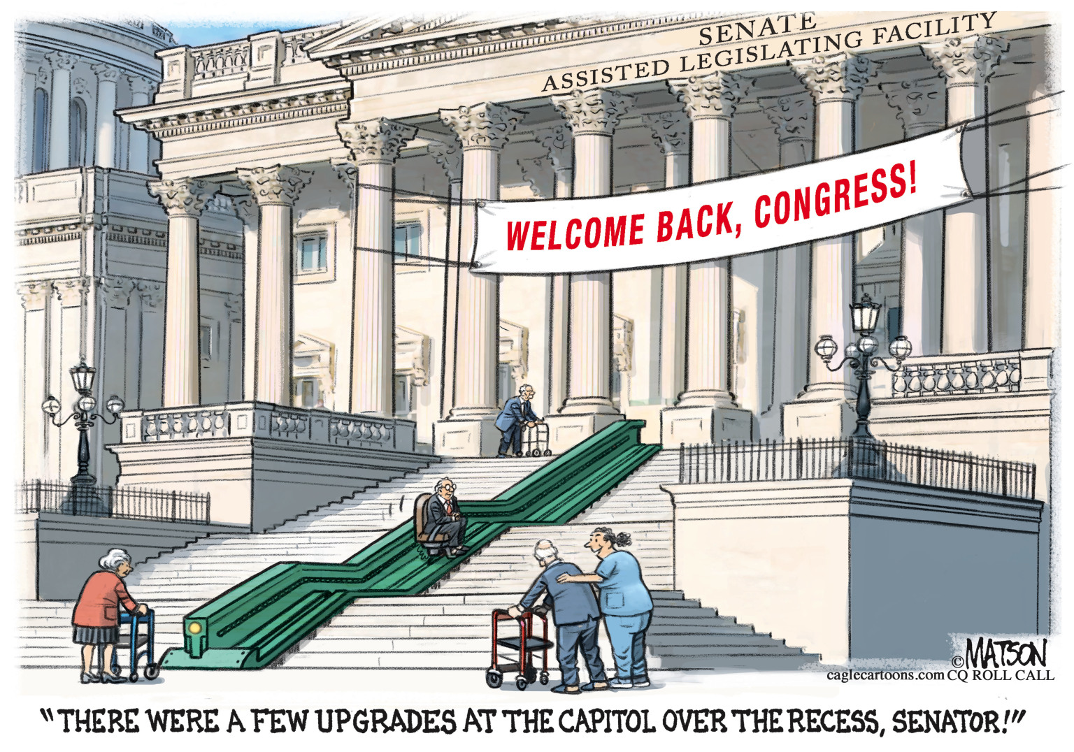 Capitol Upgrade For Aging Senators - By R.J. Matson