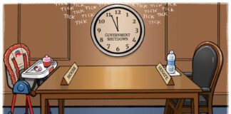 Editorial Cartoon: Government Shudtown Negotiating Table Government Shudtown Negotiating Table - By R.J. Matson