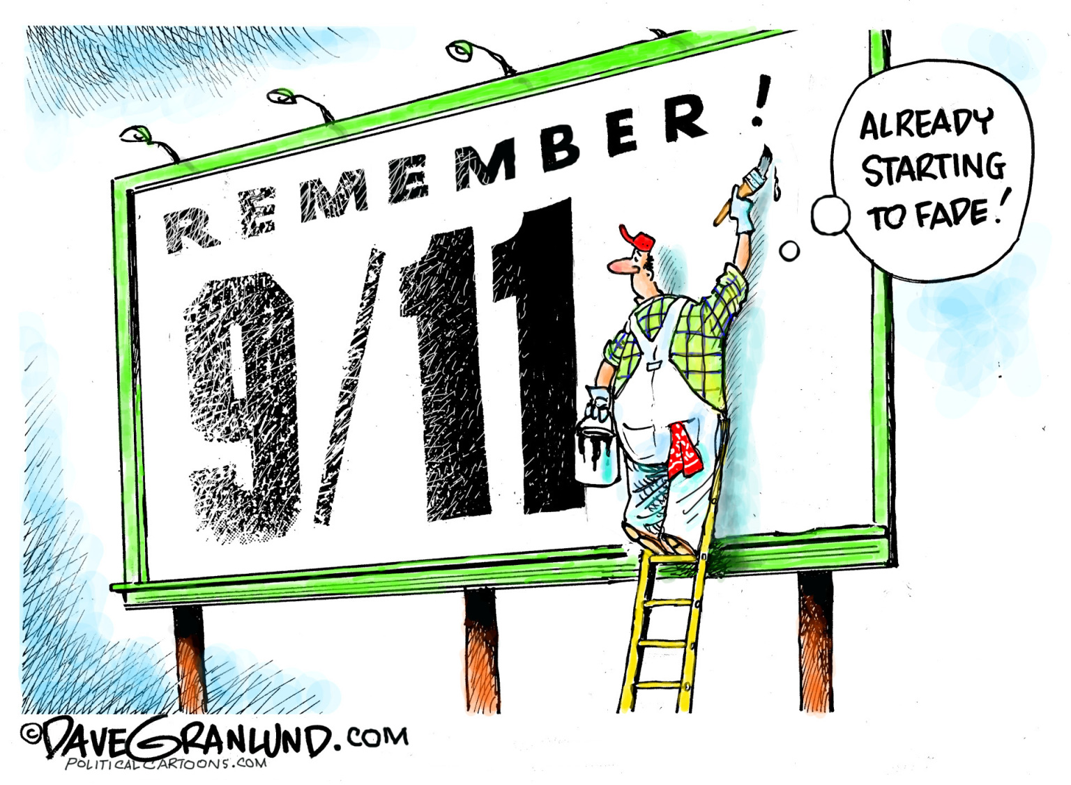 September 11 Fading COLOR - By Dave Granlund