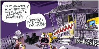 Editorial Cartoon: Haunted House 2023 Haunted House 2023 - By Dave Whamond
