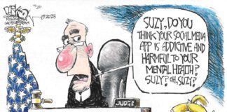 Editorial Cartoon: Meta Lawsuit Meta Lawsuit - By John Darkow