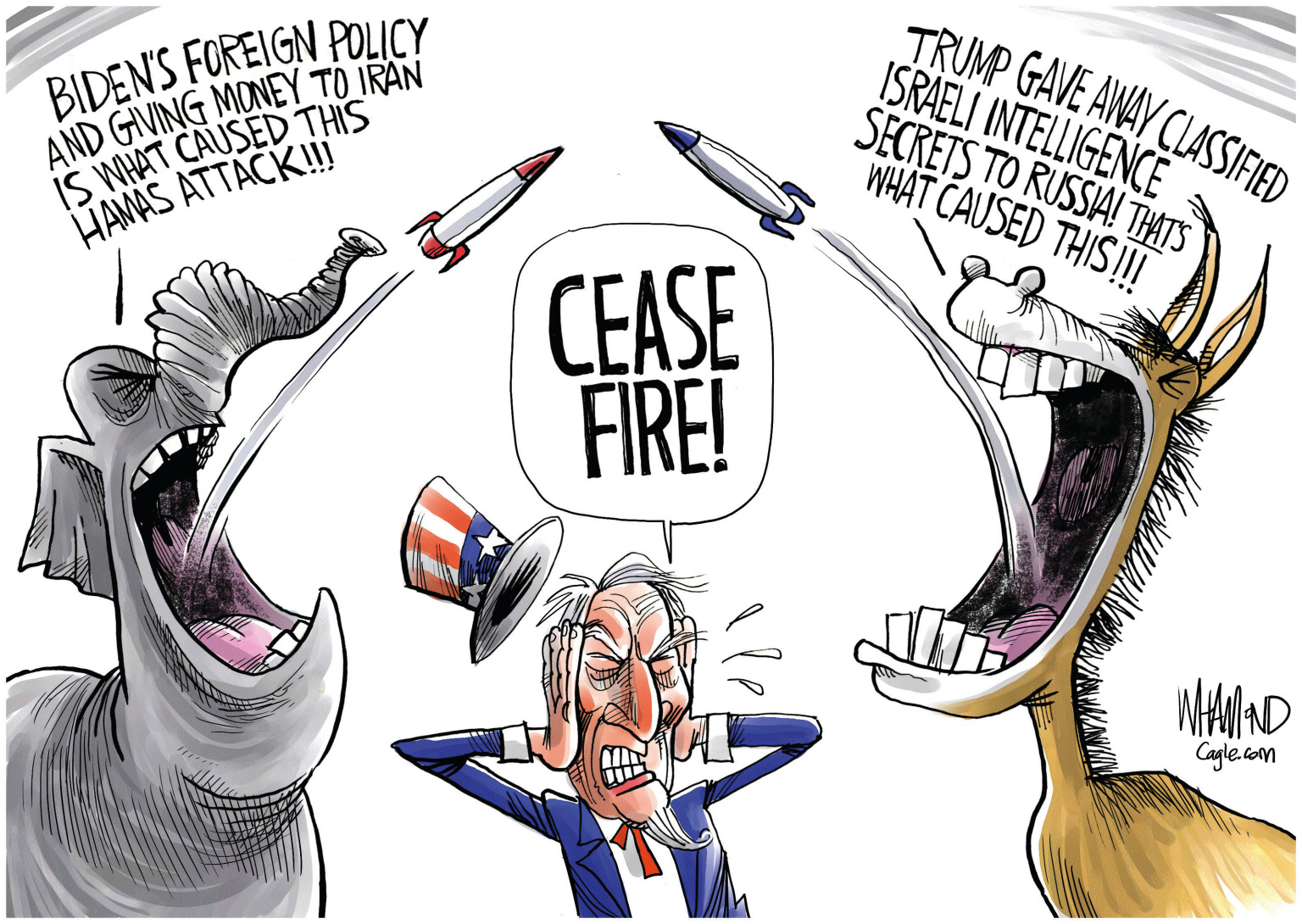 Republican Democrat Cease Fire - By Dave Whamond