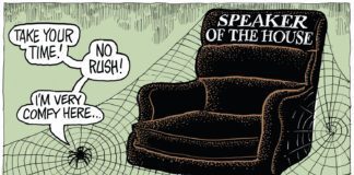 Editorial Cartoon: Speakers Chair Still Empty Speakers Chair Still Empty - By Monte Wolverton