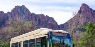 Zion National Park Puts New Electric Shuttle Buses Into Service