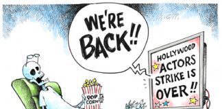 Editorial Cartoon: Actors Strike Over Actors Strike Over - By Dave Granlund