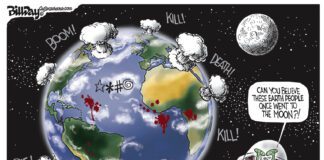 Editorial Cartoon: Earth Wars Earth Wars - By Bill Day