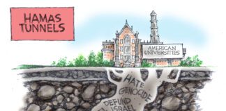 Editorial Cartoon: Hamas Influence Hamas Influence - By Dick Wright