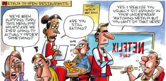 Editorial Cartoon: Netflix To Open Restaurants Netflix To Open Restaurants - By Dave Whamond