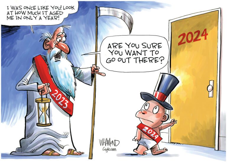 Editorial Cartoon New Years 2024 The Independent News Events