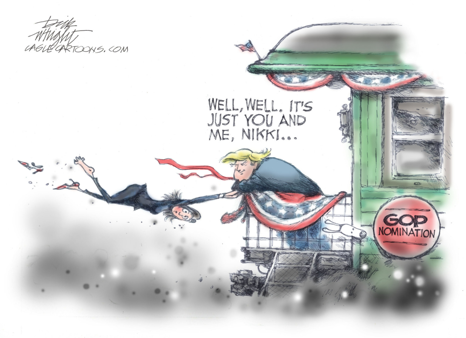 Trump And Nikki - By Dick Wright