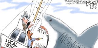 Editorial Cartoon: Bigger Boat Bigger Boat - By Pat Bagley