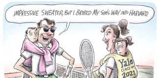 Who Runs America? Survey Says… College Bribes - By Adam Zyglis