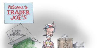 Editorial Cartoon: Biden Student Loan Forgiveness Scam Biden Student Loan Forgiveness Scam - By Dick Wright