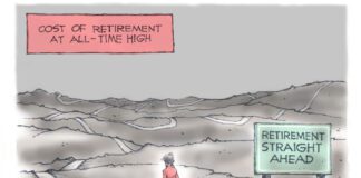Editorial Cartoon: Retirement Costs Retirement Costs - By Dick Wright