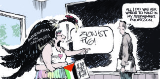 Editorial Cartoon: Campus Antisemitism Campus Antisemitism - By Rivers