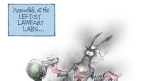 Editorial Cartoon: Lawfare Kaboom Lawfare Kaboom - By Dick Wright