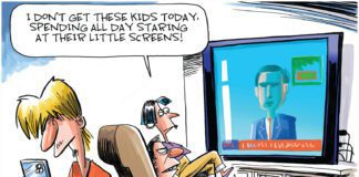 Editorial Cartoon: Screen Addiction Disorder Screen Addiction Disorder - By Dave Whamond