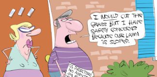 Editorial Cartoon: Sloped Roof Excuse Sloped Roof Excuse - By Gary McCoy