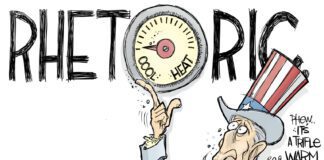 Editorial Cartoon: Turning Down The Rhetorical Heat Turning Down The Rhetorical Heat - By John Cole