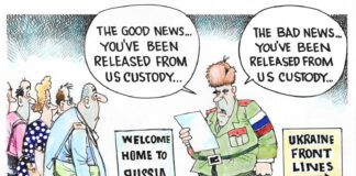 Editorial Cartoon: Russian Prisoners Released Russian Prisoners Released - By Dave Granlund