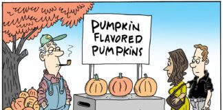 Editorial Cartoon: Pumpkin Flavored This, Pumpkin Flavored That Pumpkin Flavored This, Pumpkin Flavored That - By Bob Englehart